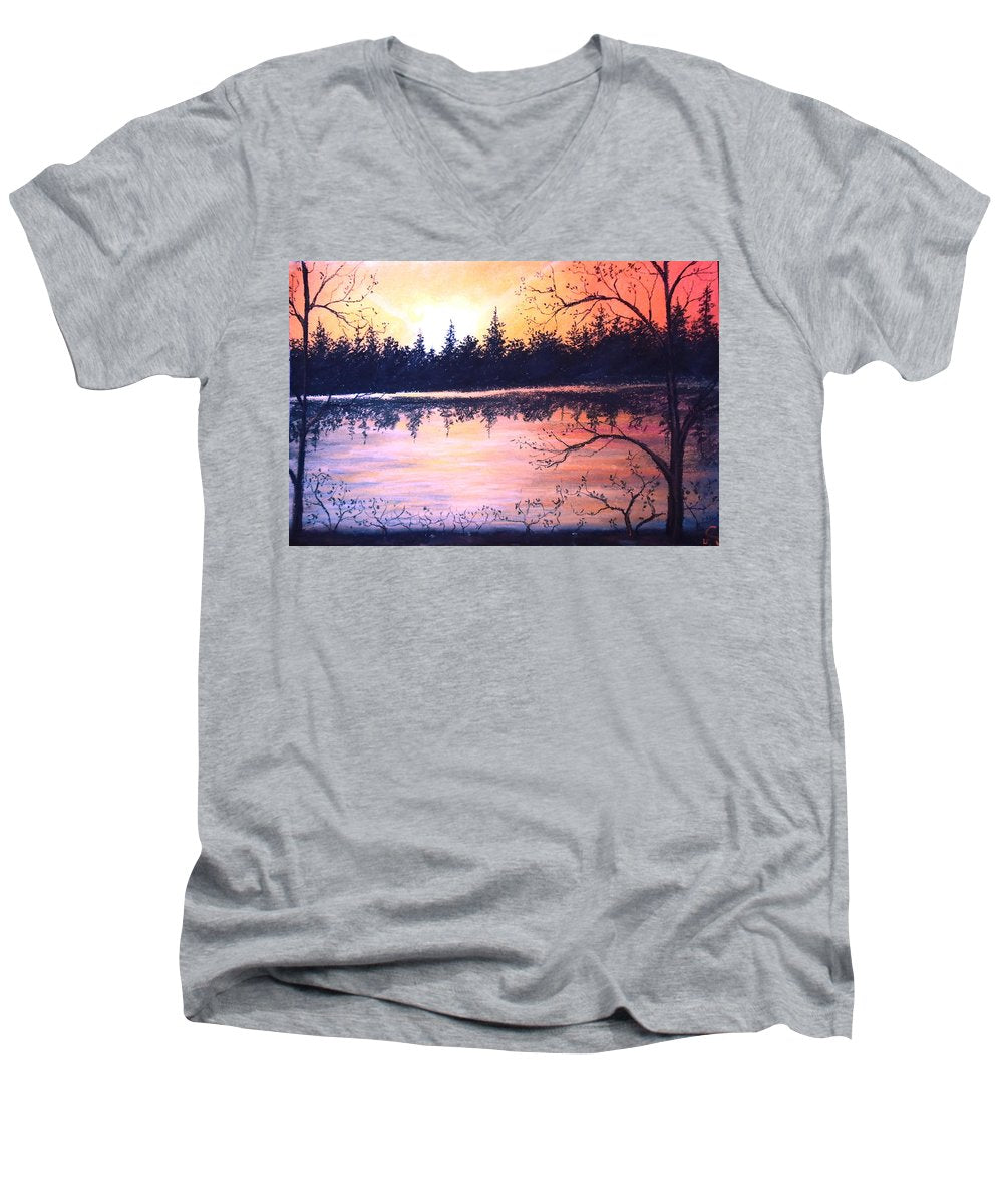 Autumn Nights - Men's V-Neck T-Shirt