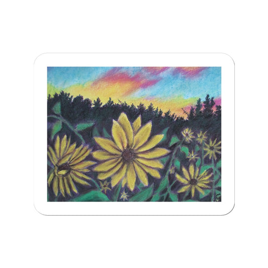 Sunflower Sunset ~ Sticker