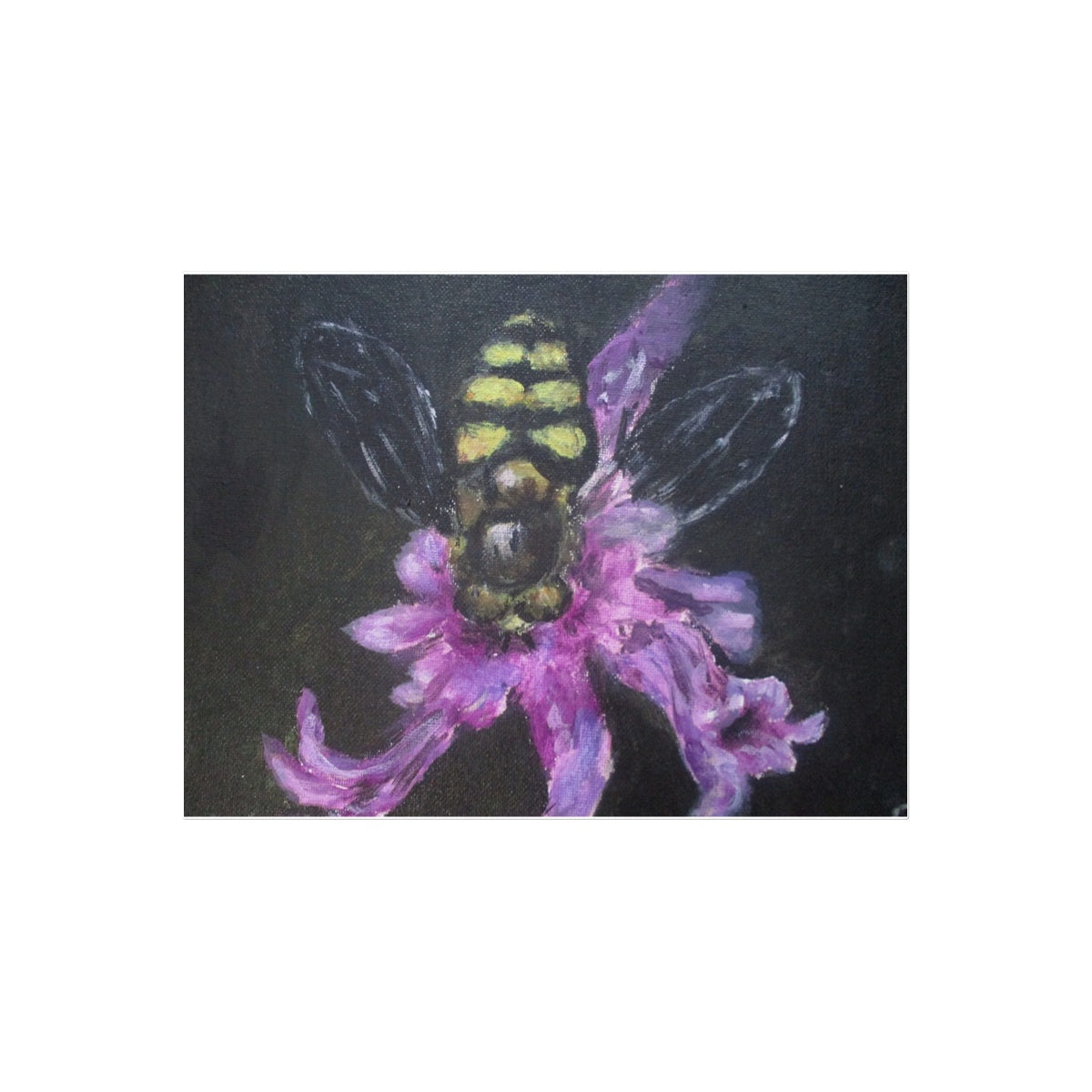 Poet and her Soul Speaking Paintings ~ prints, originals and more  Little bee Will you see Little worker bee  Original Artwork and Poetry of Artist Jen Shearer  This is a original painting printed on product.