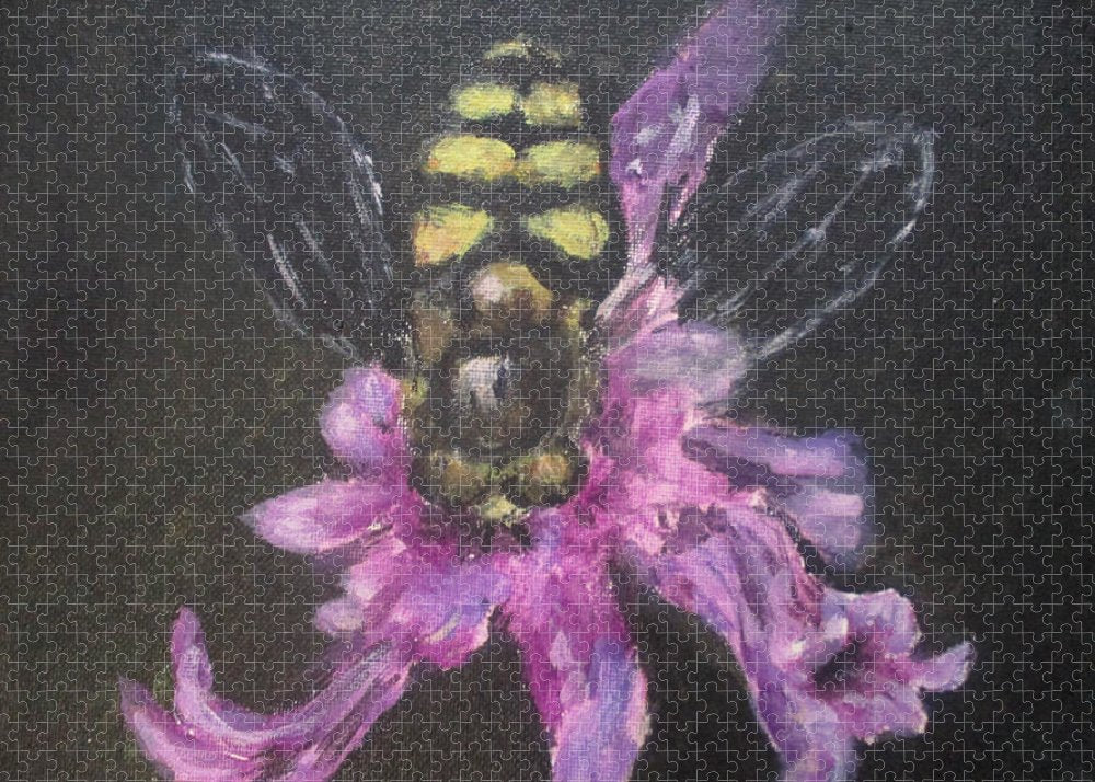 Poet and her Soul Speaking Paintings ~ prints, originals and more  Little bee Will you see Little worker bee  Original Artwork and Poetry of Artist Jen Shearer  This is a original painting printed on product.