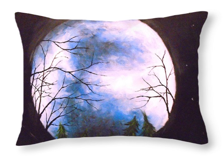 Blue Moon - Throw Pillow