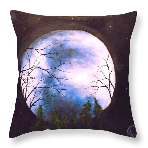 Blue Moon - Throw Pillow