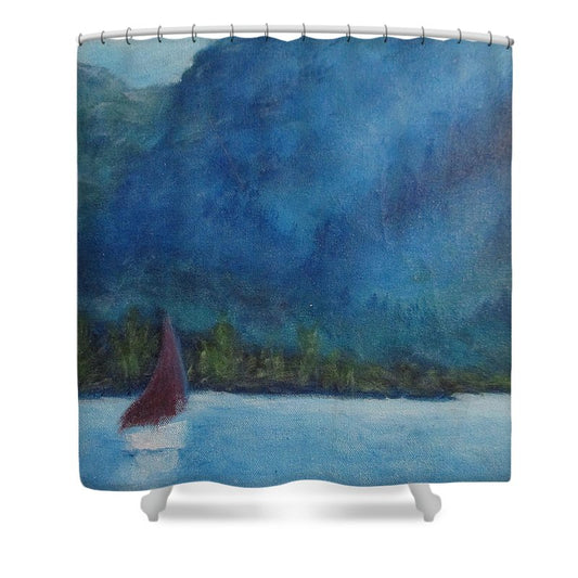 Boat Sailing - Shower Curtain