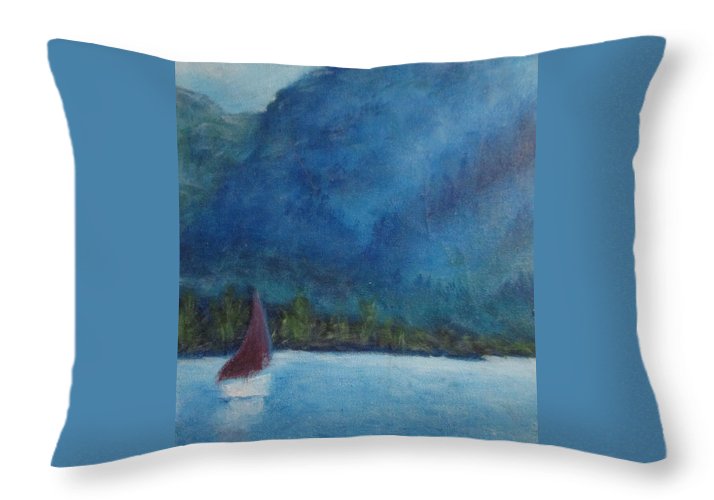 Boat Sailing - Throw Pillow