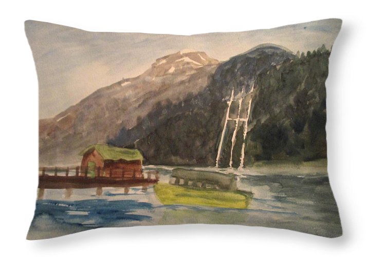 Boating Shore - Throw Pillow