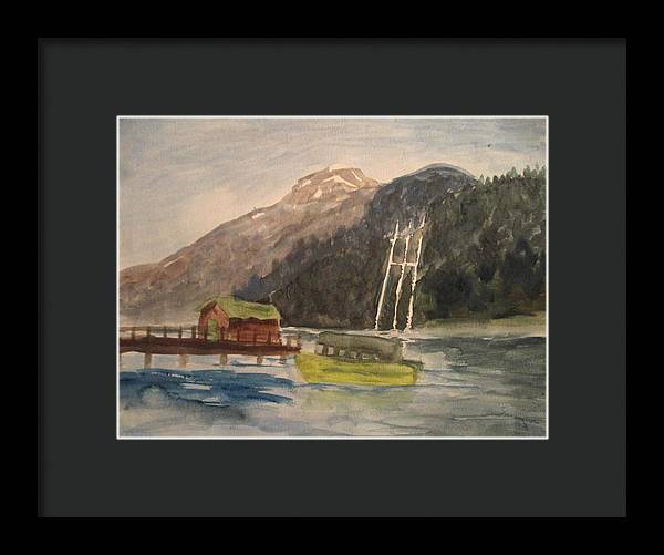 Boating Shore - Framed Print