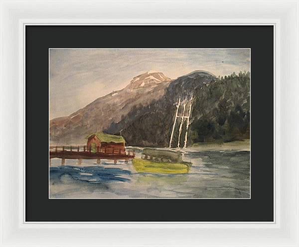 Boating Shore - Framed Print