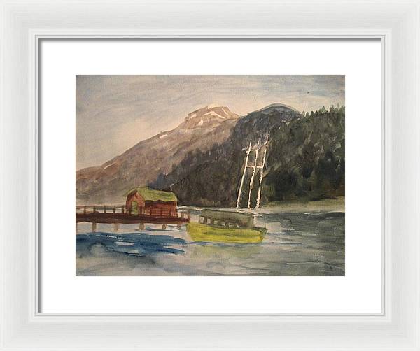 Boating Shore - Framed Print