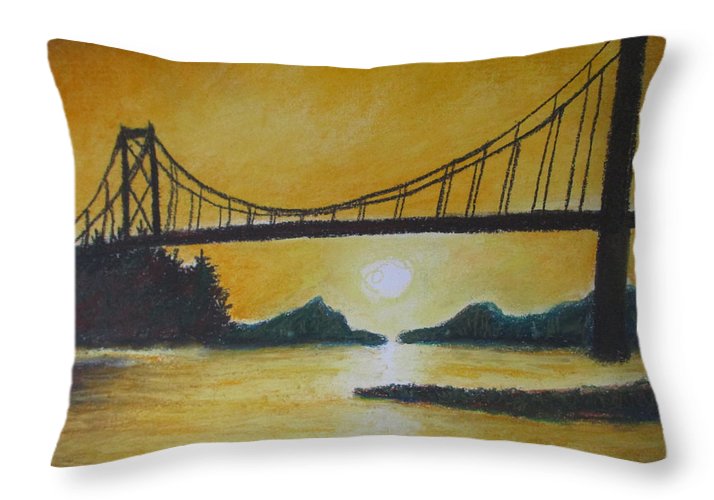 Bridge of Yellow - Throw Pillow