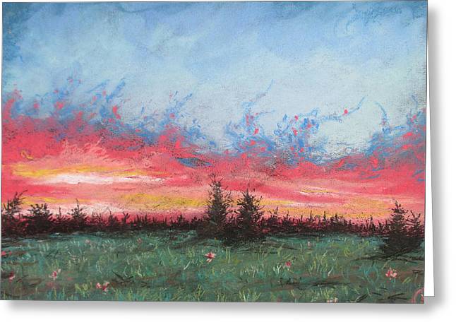 Burning Sky - Greeting Card