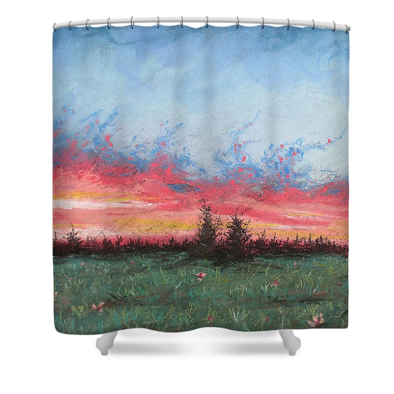 Burning Sky - Shower Curtain