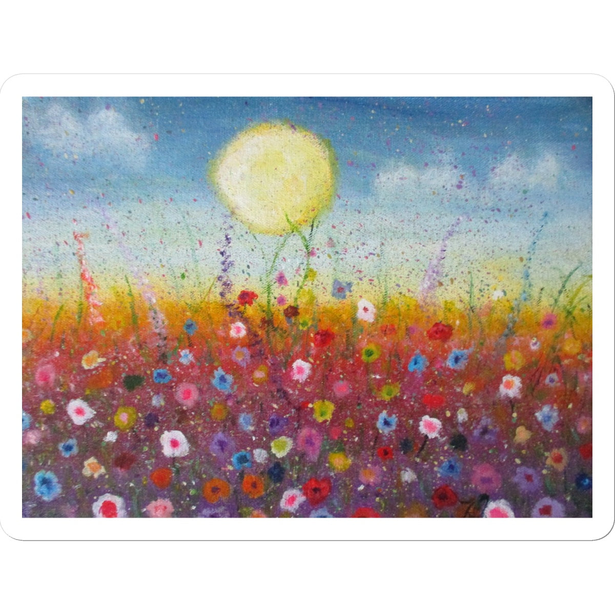 Petalled Skies ~ Sticker