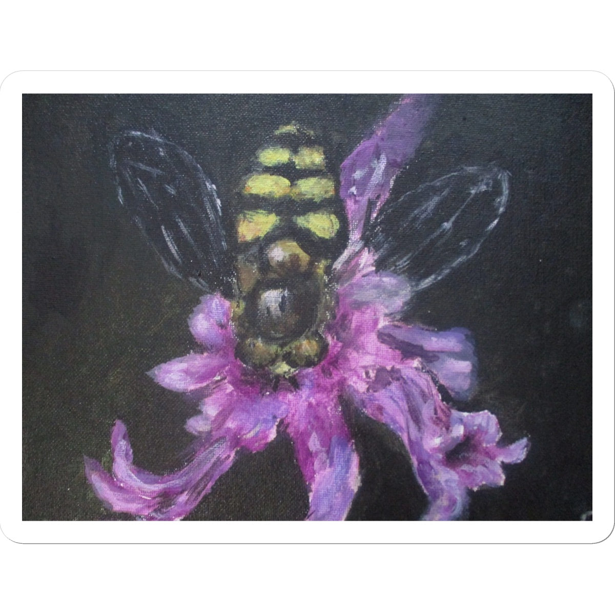 Poet and her Soul Speaking Paintings ~ prints, originals and more  Little bee Will you see Little worker bee  Original Artwork and Poetry of Artist Jen Shearer  This is a original painting printed on product.