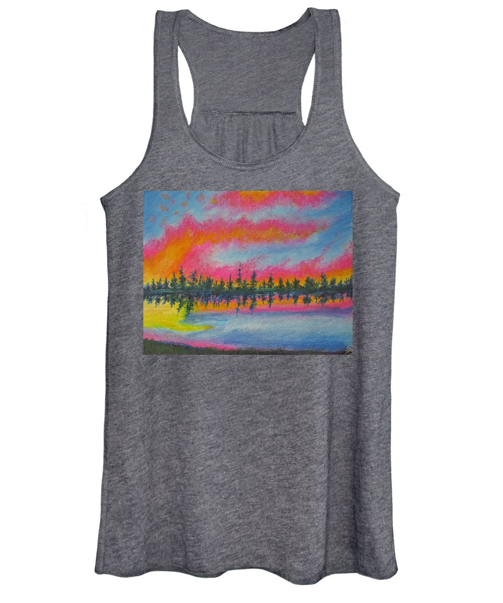 Candycane Sunset - Women's Tank Top