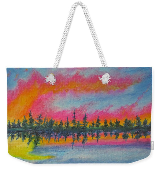 Candycane Sunset - Weekender Tote Bag