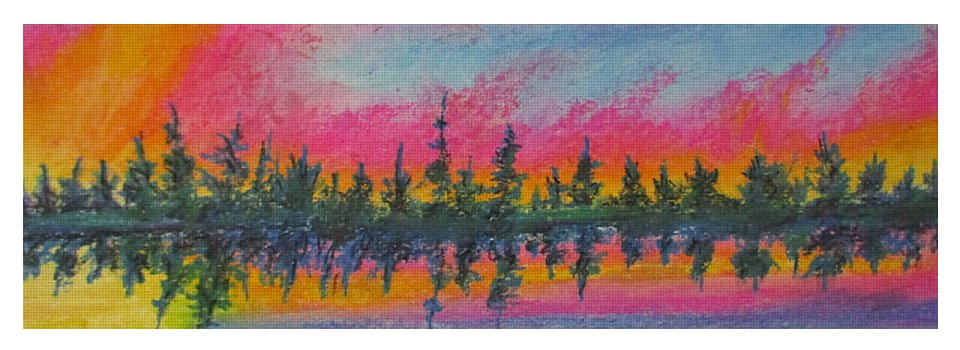 Candycane Sunset - Yoga Mat