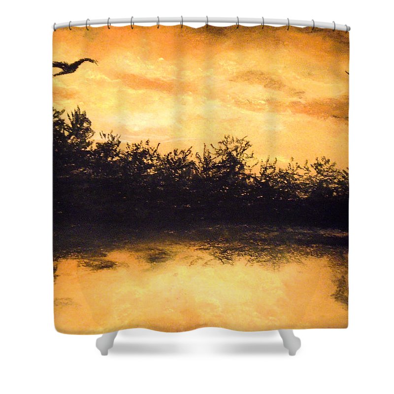 Citrin Pines - Shower Curtain