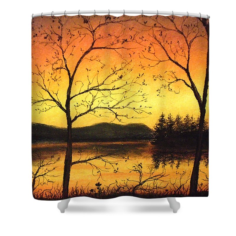 Citrus Nights - Shower Curtain