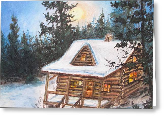 Cozy Cabin - Greeting Card