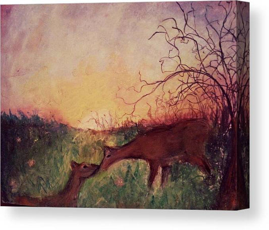 Deer Flight  - Canvas Print