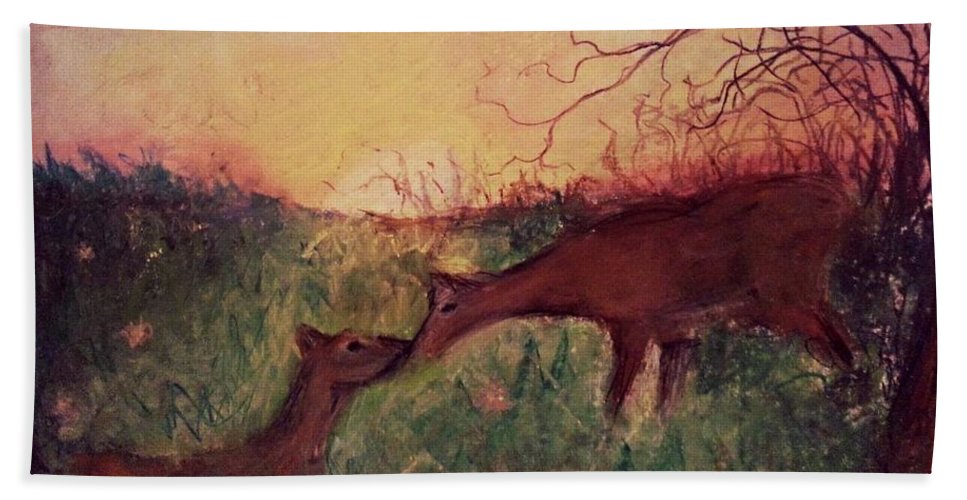 Deer Flight  - Beach Towel