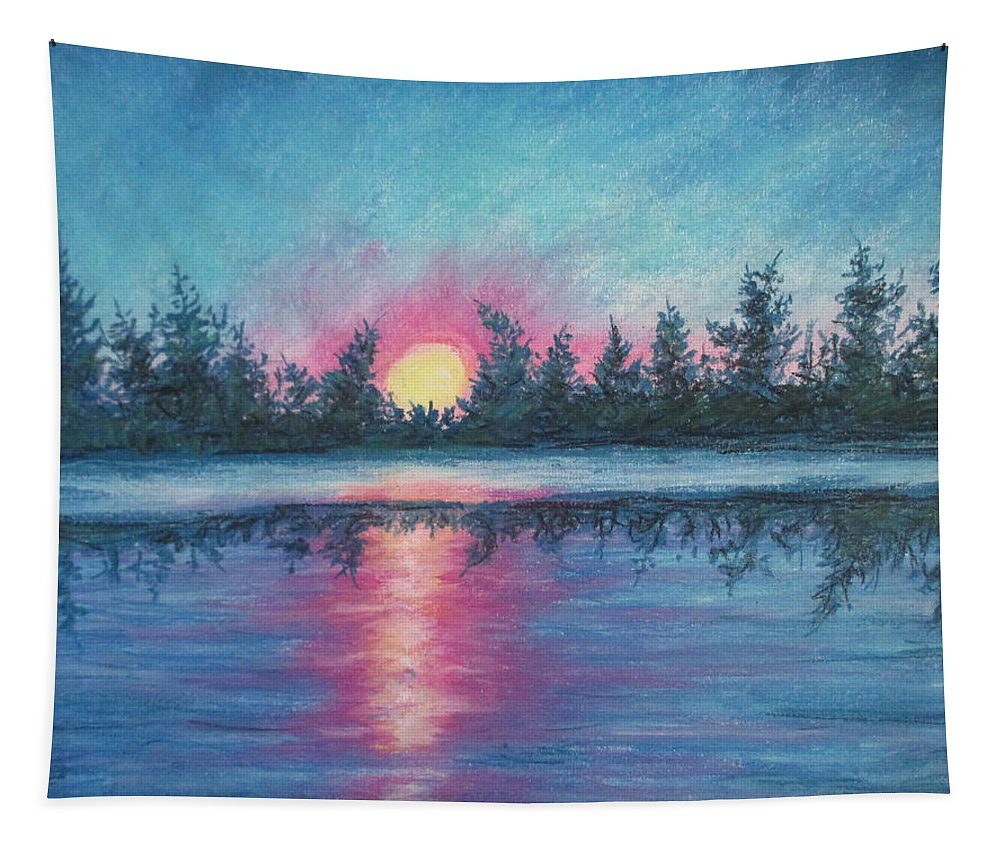 Poet and her Soul Speaking Paintings ~ prints, originals and more   The sky is breaking The night is wakening Mixing The night and day embracing  Artwork and Poetry of Artist Jen Shearer    This is a original soft pastel painting printed on merchandise.