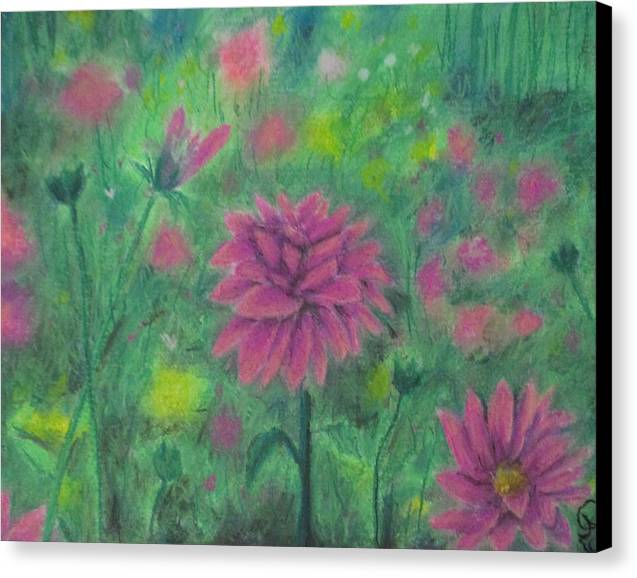 Poet and her Soul Speaking Paintings ~ prints, originals and more  In the fields wild flowers grow A playful colour flow Hiding peeking spreading light Across the lands and out of sight  Original Artwork and Poetry of Artist Jen Shearer  This is a original painting printed on product.