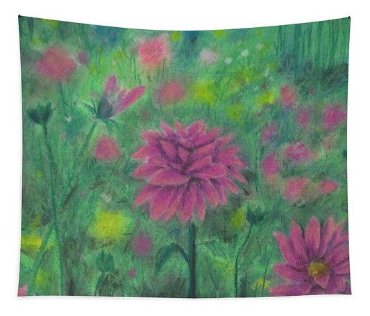 Poet and her Soul Speaking Paintings ~ prints, originals and more  In the fields wild flowers grow A playful colour flow Hiding peeking spreading light Across the lands and out of sight  Original Artwork and Poetry of Artist Jen Shearer  This is a original painting printed on product.
