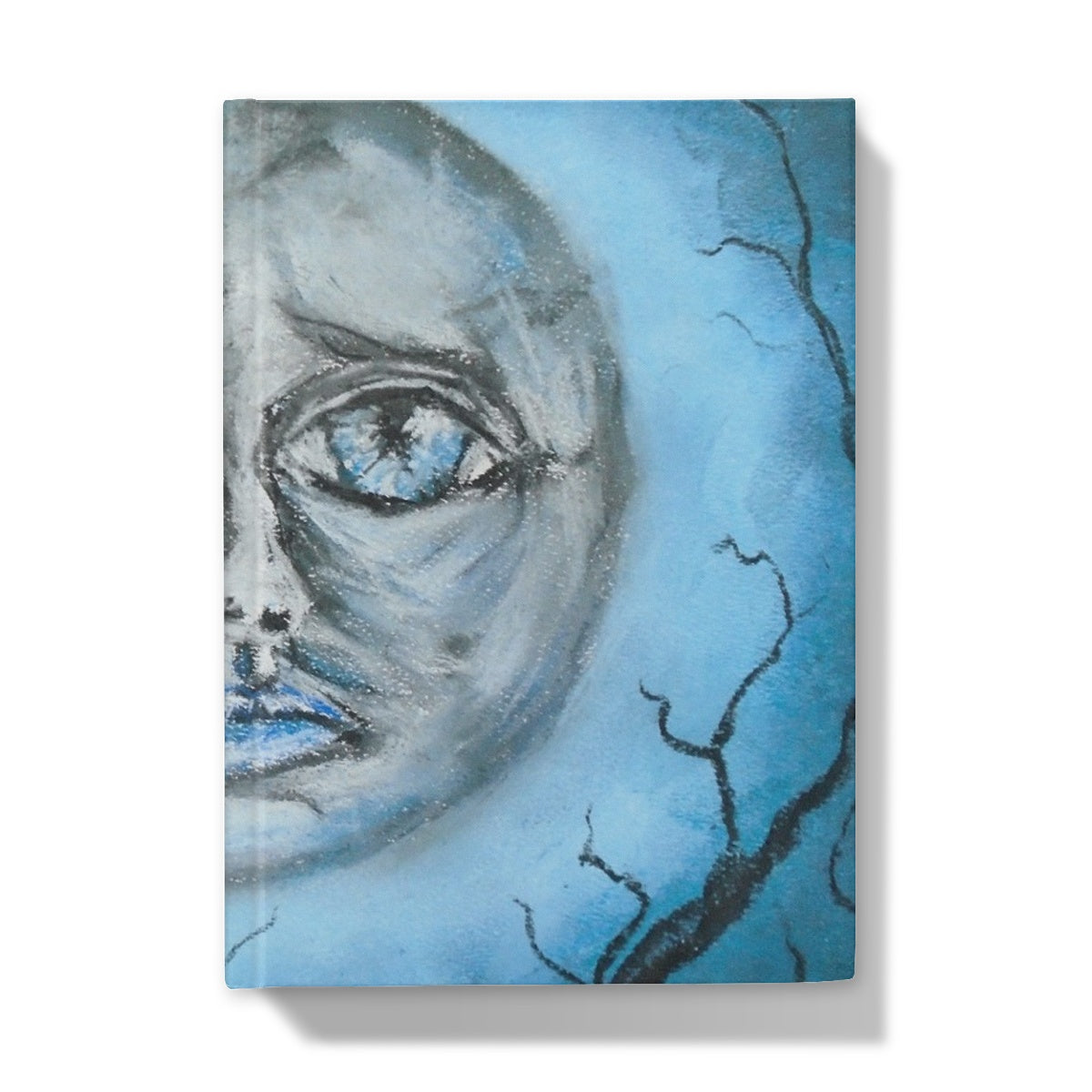 Poet and her Soul Speaking Paintings ~ prints, originals and more  A blue night Of whispering sorrow Holding the light And a pointy arrow Pointing to tomorrow  Original Artwork and Poetry of Artist Jen Shearer  This is a original painting printed on product.