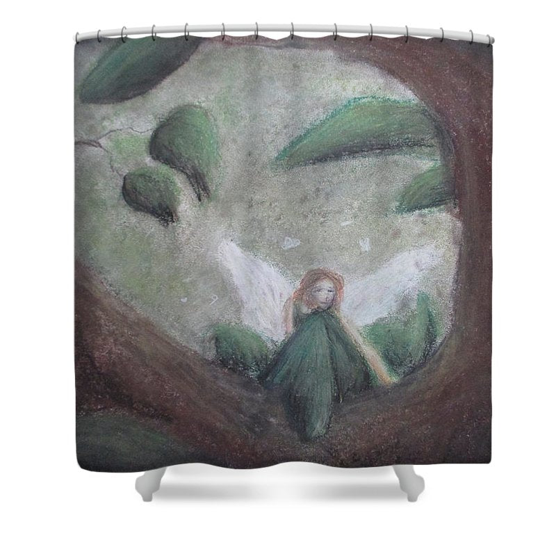 Fairy of Greens - Shower Curtain