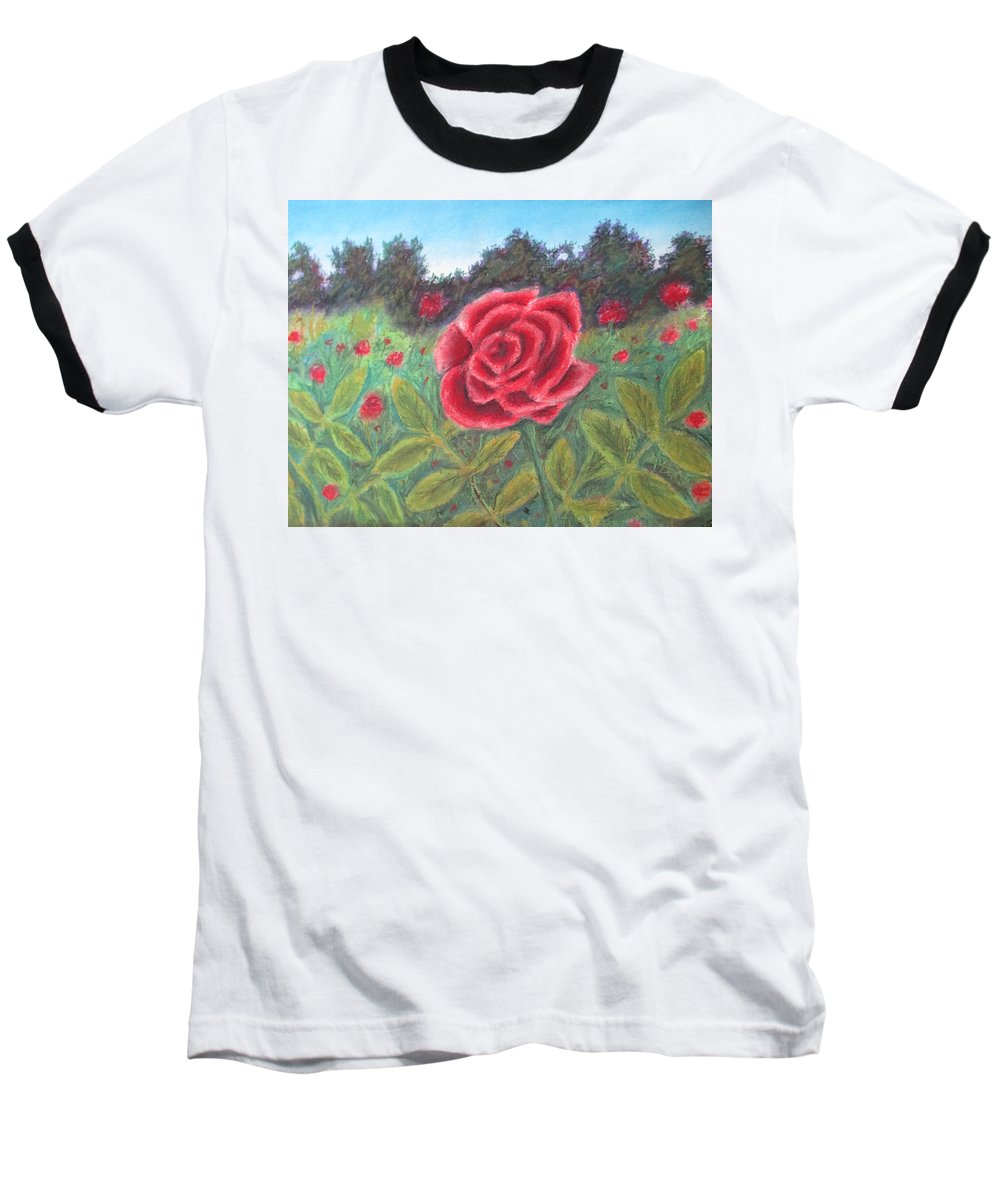 Field of Roses - Baseball T-Shirt