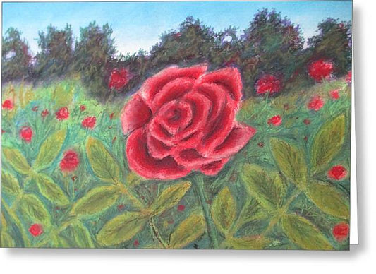 Field of Roses - Greeting Card