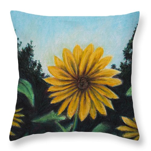 Flower of Sun - Throw Pillow