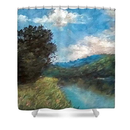 Foregiving Fields - Shower Curtain