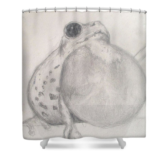 Froggie Peeper - Shower Curtain