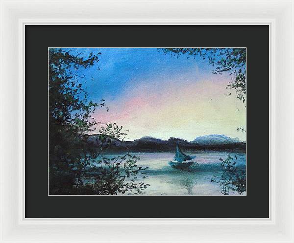 Happy Boat - Framed Print