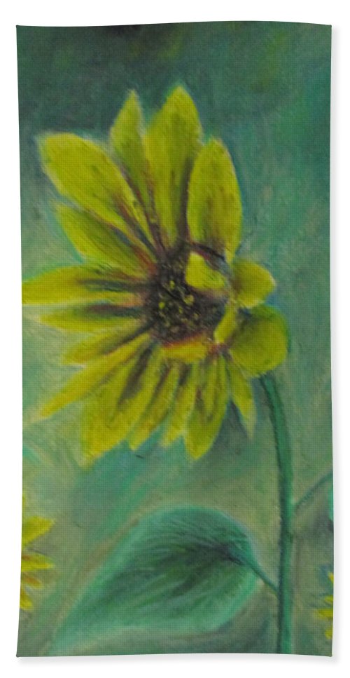 Hazing Sunflowers - Beach Towel