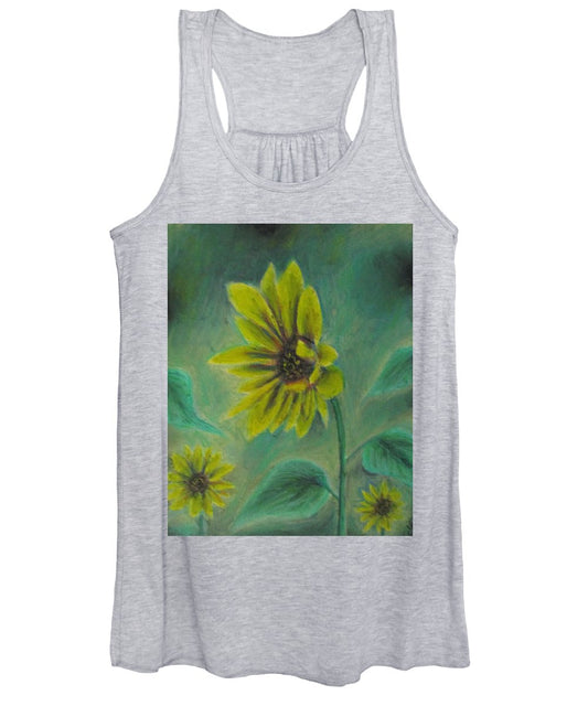 Hazing Sunflowers - Women's Tank Top