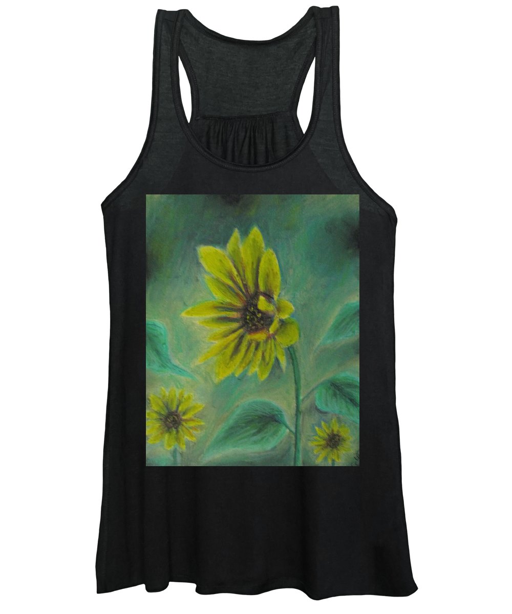 Hazing Sunflowers - Women's Tank Top