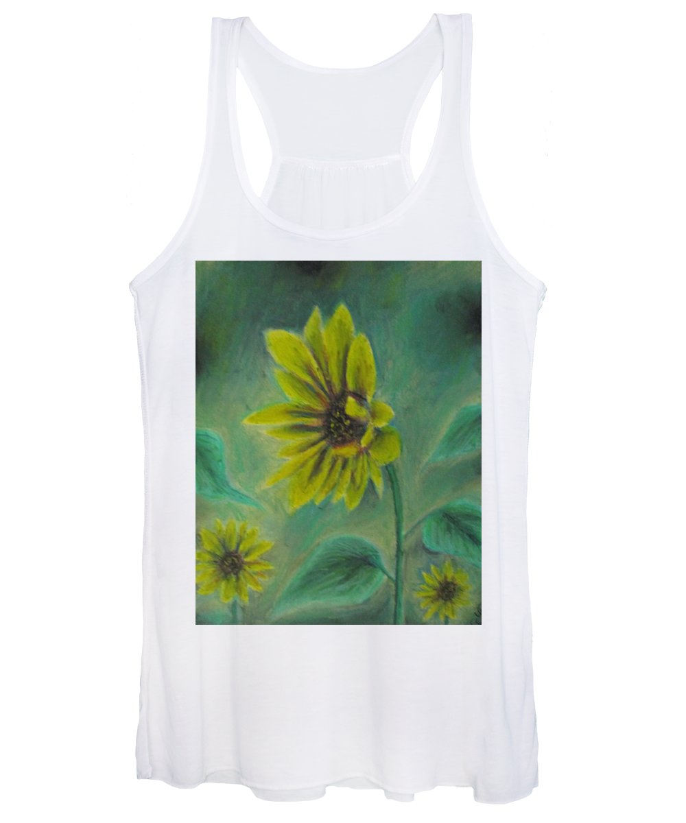 Hazing Sunflowers - Women's Tank Top