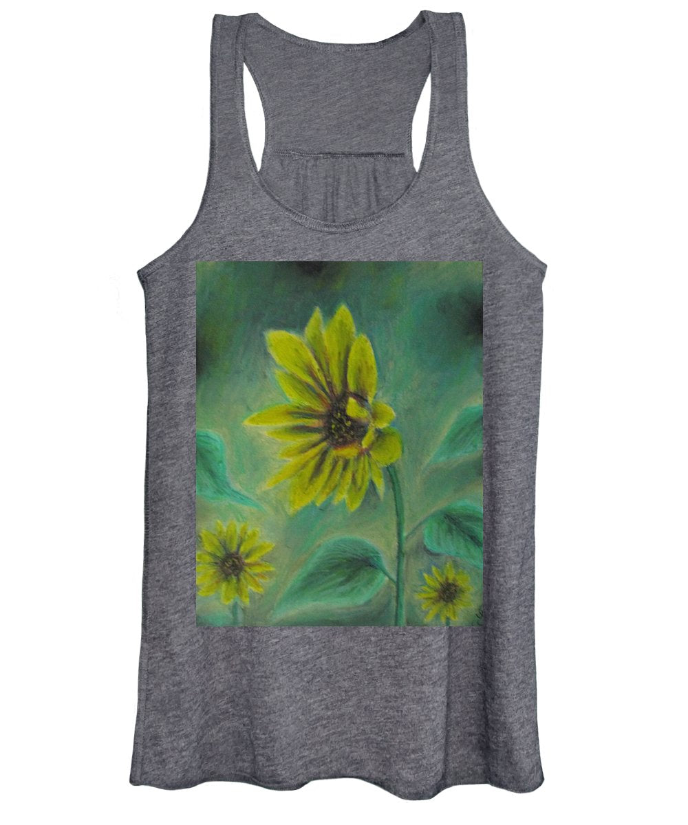 Hazing Sunflowers - Women's Tank Top