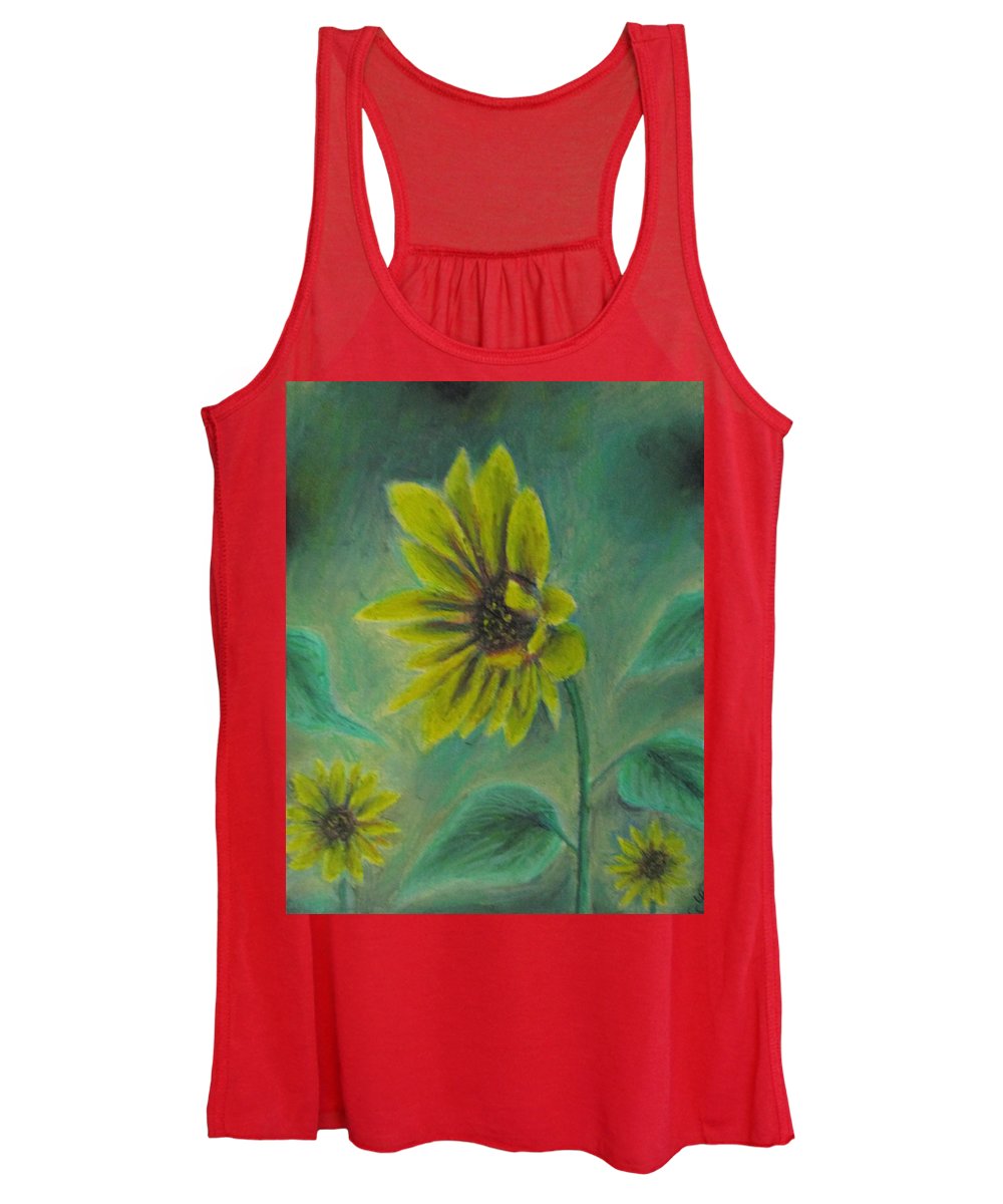 Hazing Sunflowers - Women's Tank Top