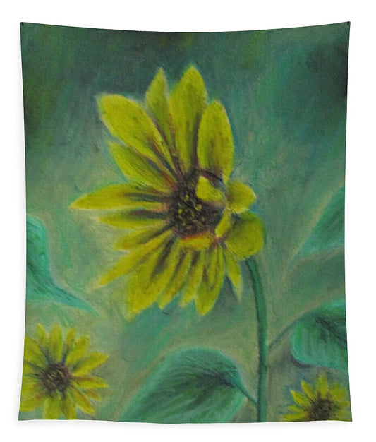 Hazing Sunflowers - Tapestry