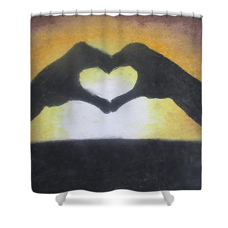 Heart of Sunset - Shower Curtain