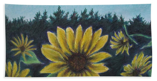 Hours of Flowers - Beach Towel