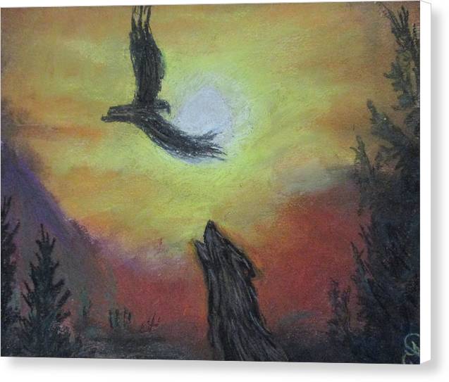 Howling Sunset - Canvas Print