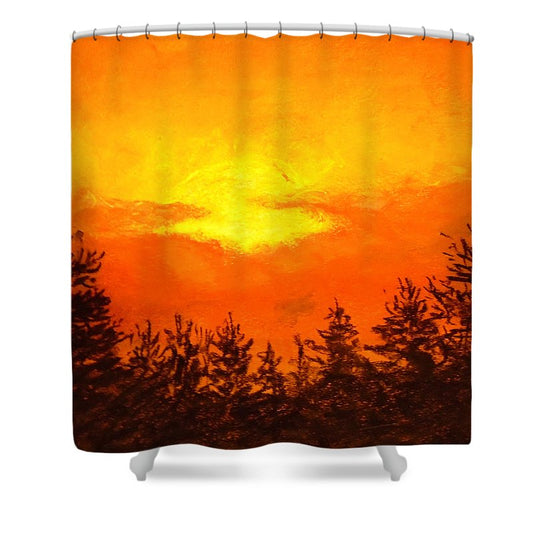 Kissed Pines - Shower Curtain