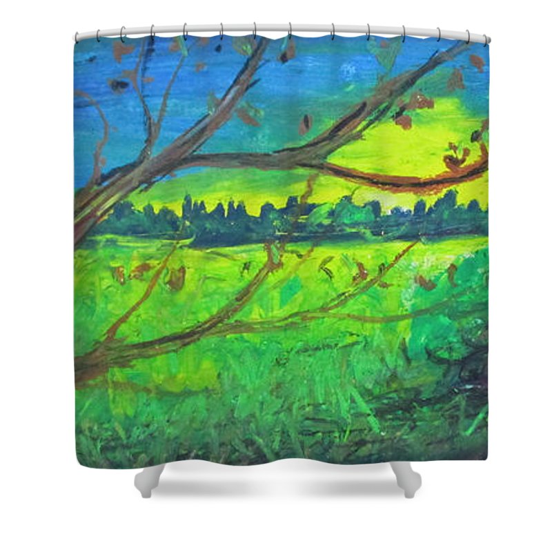 Lime Light Delight - Shower Curtain