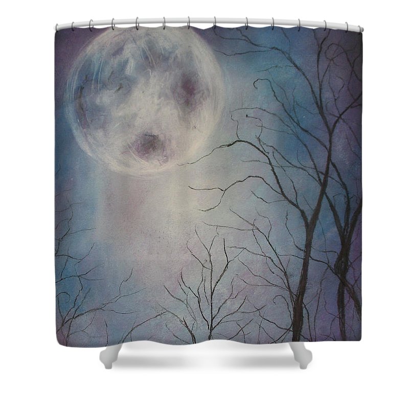 Lunar Nighting - Shower Curtain