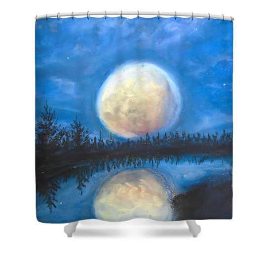 Lunar Seranade - Shower Curtain